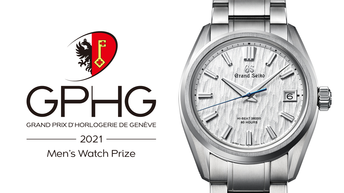 The Grand Seiko Hi-Beat 36000 80 Hours wins the Men's Watch Prize at the  2021 Grand Prix d'Horlogerie de Genève. | Calibre Magazine